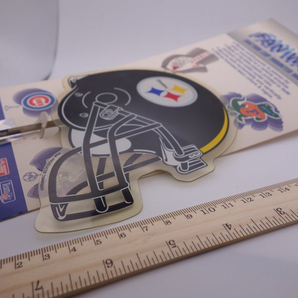 Pittsburgh Steelers Magnetic Sticker & Fan Waves Suction Cup Mounted Window Sign - Picture 3 of 11